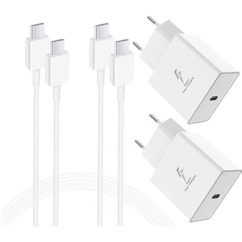 Lot De Chargeurs Rapides Usb C W Chargeur Usb C Avec C Ble Usb C