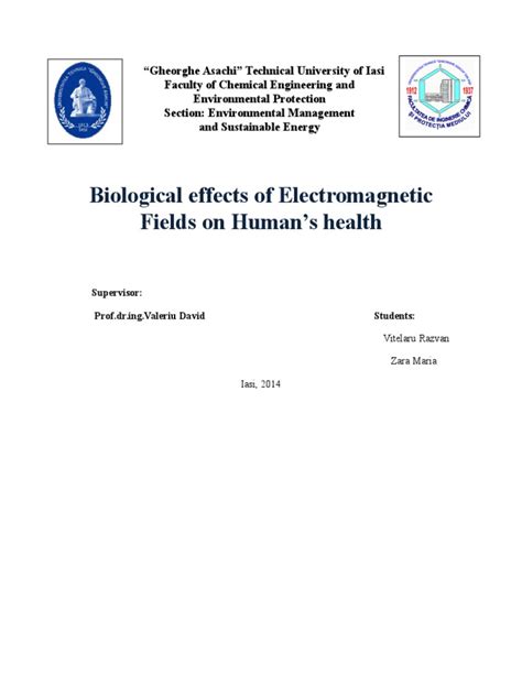 Biological Effects of Electromagnetic Fields On Human's Health | PDF ...