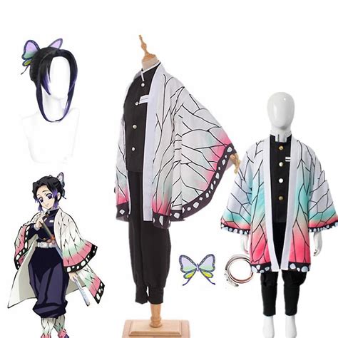 Adultes Enfants Demon Slayer Kimetsu No Yaiba Kochou Shinobu Cosplay