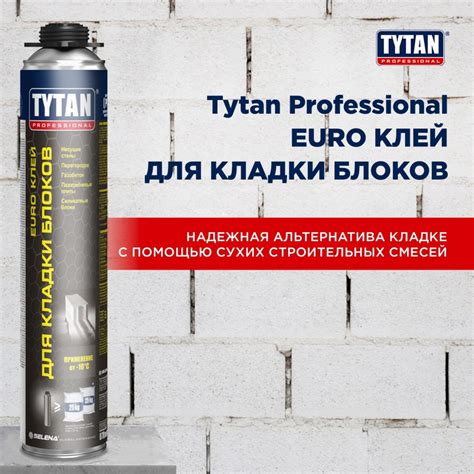 TYTAN Professional EURO Клей для кладки блоков 870 мл — купить товар с ...