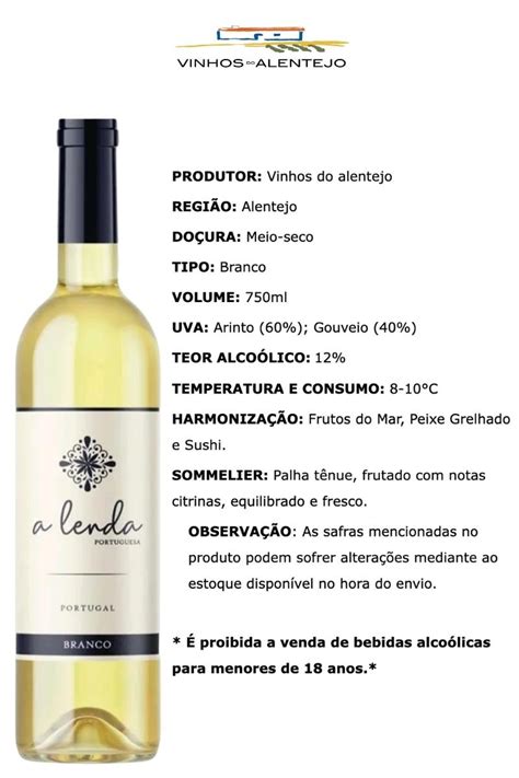 Vinho A Lenda Portuguesa Branco 750 Ml