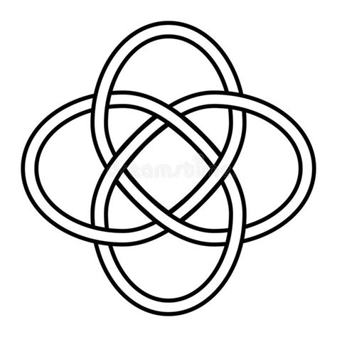 Celtic Knot Symbol Eternity Interconnection Of All Things Vector Sign