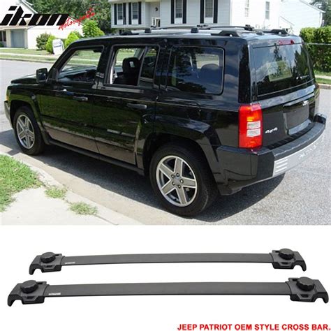 Ikon Motorsports Roof Rack Cross Bar Fit 07 17 Jeep Patriot Oe Style