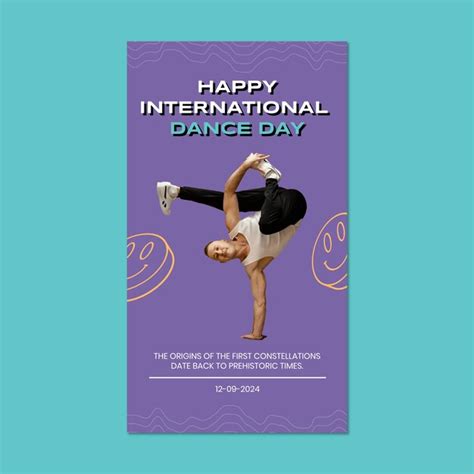 Free Vector Cool Happy International Dance Day Instagram Story