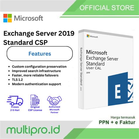 Promo Microsoft Exchange Server Standard User Cal Csp Cicil X