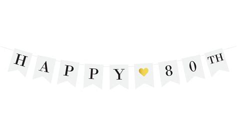 80th Birthday Banner Ideas - Printable Templates: Your Go-To Resource ...