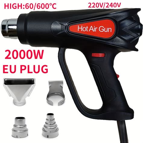 Set Heat Gun V W Handheld Hot Air Gun Temperature Adjustable Degree Hot Air