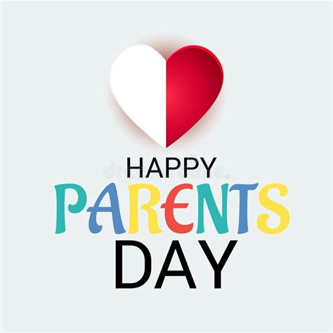 Happy Parents Day. stock illustration. Illustration of banner - 117572715