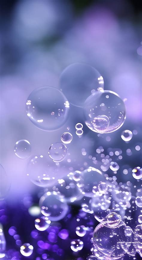 Purple Bubbles Free 4K Mobile Wallpaper | Bubbles wallpaper, Purple ...