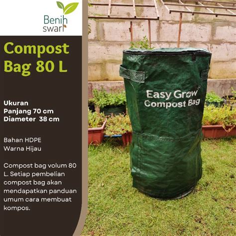 Jual Benih Swari Compost Bag 80 Liter Tempat Kompos Komposter