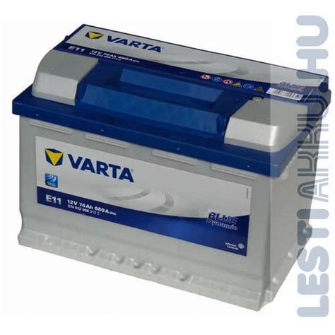 Varta E11 Blue Dynamic Autó Akkumulátor 12v 74ah 680a Jobb 574012068