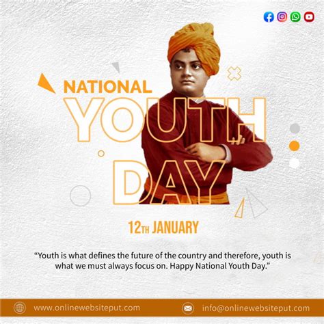 Happy National Youth Day Template Postermywall