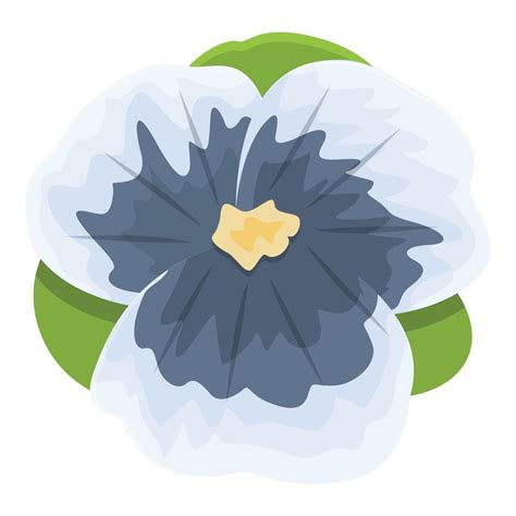 White Blue Flower Icon Cartoon Vector Floral Wild 20357295 Vector Art