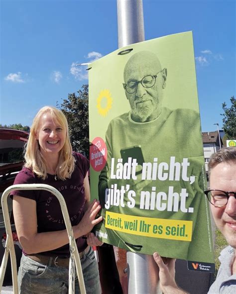 Wahlplakate hängen BÜNDNIS 90 GRÜNEN Meinerzhagen