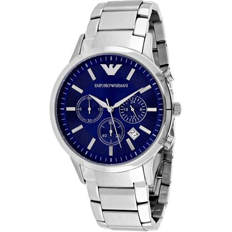 Emporio Armani Men S AR2448 Silver Stainless Steel Quartz Watch