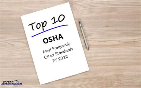 The Top Most Frequently Cited Osha Standards For Safety