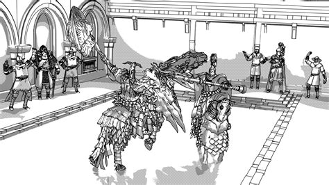 Draconic Tree Sentinel and Tree Sentinel sparring (Manga style) : r ...