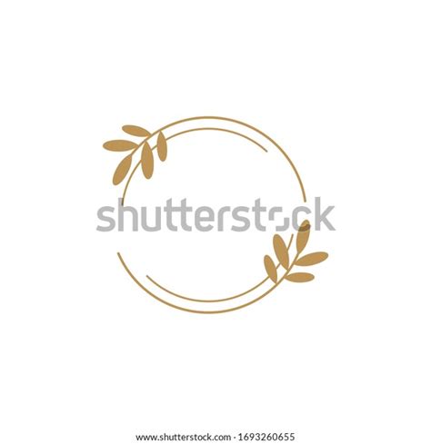 Vector Floral Logo Template Elegant Minimal Stock Vector (Royalty Free) 1693260655 | Shutterstock