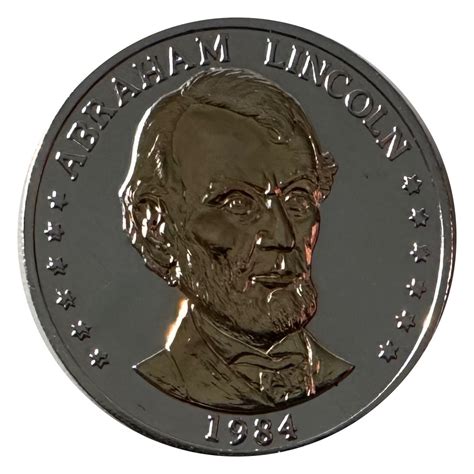 1984 Abraham Lincoln Series Ll Double Eagle Layered In 999 Silver