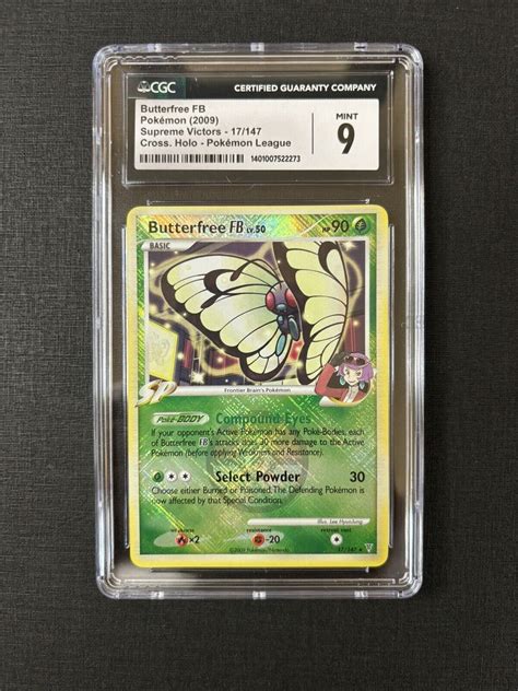 CGC 9 Pokémon TCG Butterfree FB Supreme Victors 17 147 Cross Hatch