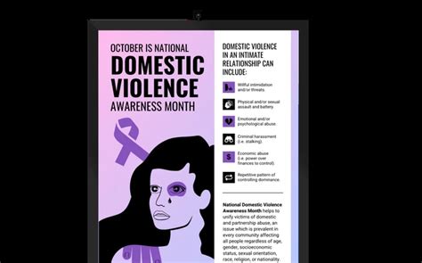 Free Domestic Violence Poster Templates - Venngage