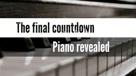 The Final Countdown Song Full Piano Tutorial By Piano Revealed Youtube