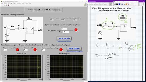 A Filtre Passe Haut Actif Du Er Ordre Calcul Fonction De