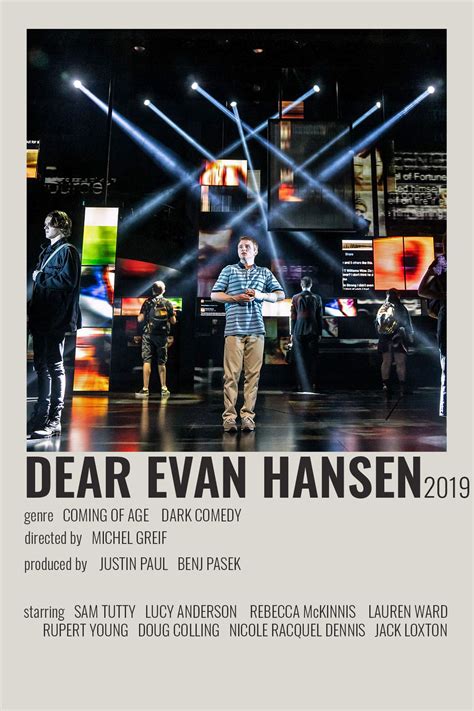 Dear Evan Hansen By Cari Musical Theatre Posters Broadway Posters