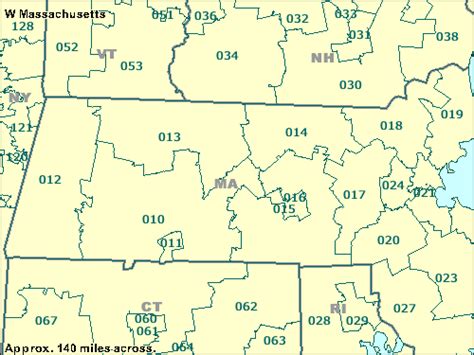 3 Digit Zip Code Map Massachusetts Map