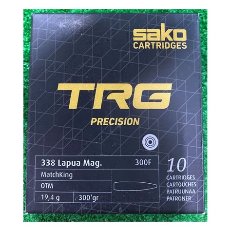 Ammo 338 Lapua Mag 300Gr Sako TRG Precision HPBT Match HP 10 S