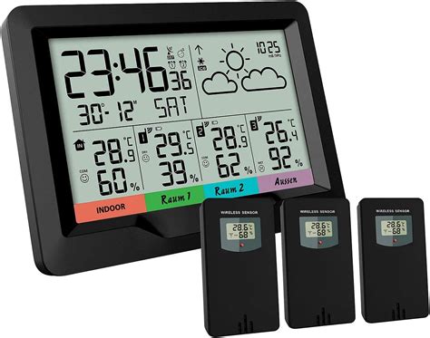 Bresser Wetterstation Funk Mit Au Ensensor Quadro Individio Mit