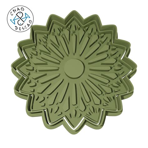 STL File Mandalas Ornaments Collection Set Cookie Cutter Fondant