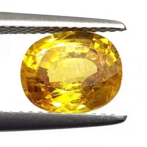 Ct Ratti Natural Certified Yellow Sapphire Super Premium Quality