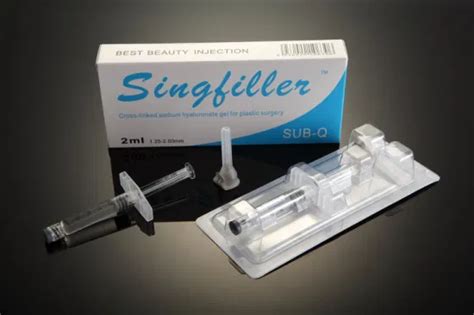 Face Wrinkle FDA Approved Singfiller Prefilled Syringe In Blister