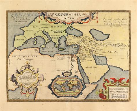 The Ancient World By Abraham Ortelius Sanderus Antique Maps