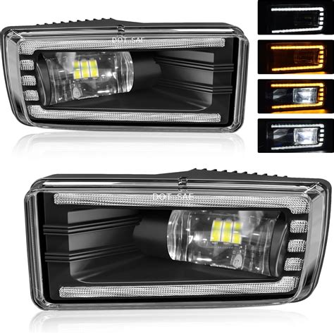 Amazon Led Drl Fog Lights For Chevy Silverado Suburban