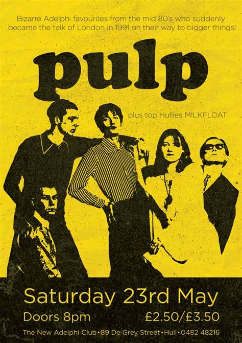 35 Pulp Poster Print The Adelphi Club In Hull