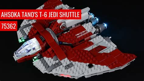 Lego Ahsoka Tano S T 6 Jedi Shuttle 75362 Light Kit Youtube