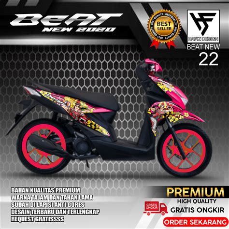 Decal Sticker Variasi Fullbody All New Beat 2020 Deluxe Variasi Dekal