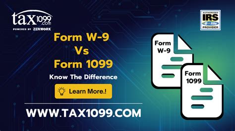 Irs Form W 9 Vs Form 1099 Know The Difference In Payers Perspective