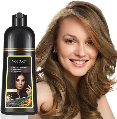 Instant Black Hair Color Dye Shampoo For Gray Hair 100 Grey Coverage 3 In 1