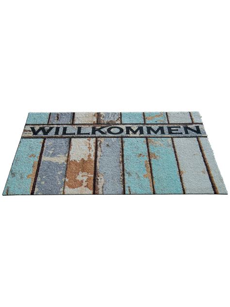 Fu Matte Von Kibek Vintage Wood In Blau X Cm