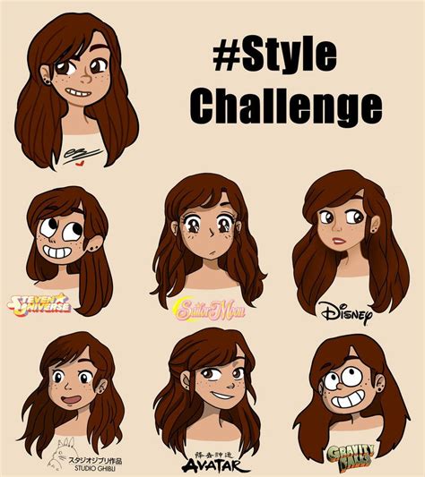 art style challenge cartoon style drawing style challenge