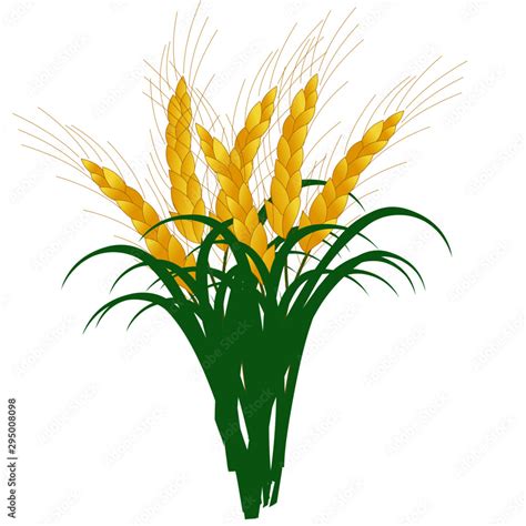 Colorful Wheat - Cartoon Vector Image Stock Vector | Adobe Stock