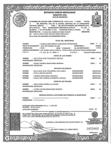 Uscis Birth Certificate Translation Template