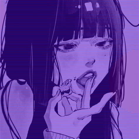 Purple Pfp Of A Girl Dark Purple Aesthetic Aesthetic Anime Purple