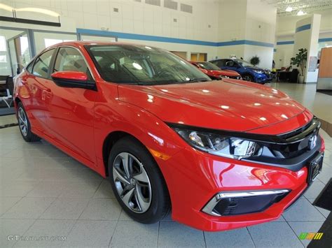 2019 Rallye Red Honda Civic LX Sedan 133557524 Photo 3 GTCarLot