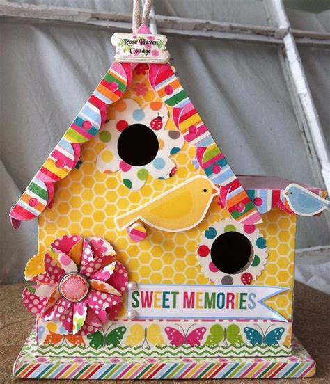 Altered Birdhouse Crafts Bird Houses Mod Podge Crafts