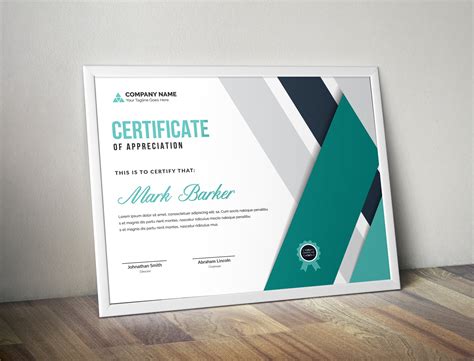 Certificate Stationery Templates Creative Market