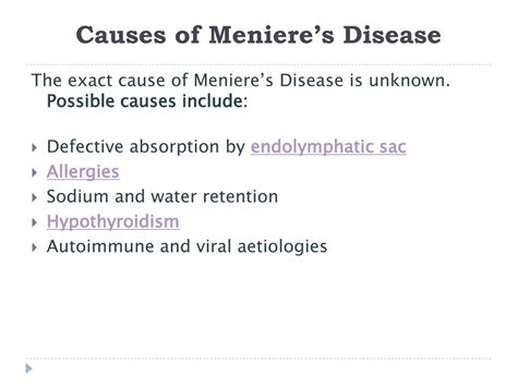 PPT - Meniere's Disease PowerPoint Presentation, free download - ID:7436493